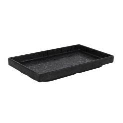 BANDEJA MELAMINA ADRA NEGRA 25x15x2.3cm=