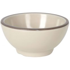 BOWL MELAMINA SOTAVENTO Rectg. FILO MARRON 9.5X4.5cm.