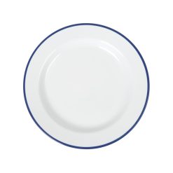 PLATO MELAMINA SOTAVENTO PAN FILO AZUL 16x2cm.