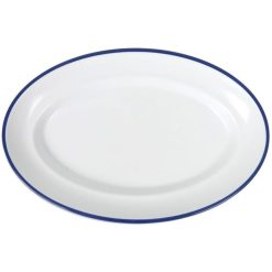 BANDEJA MELAMINA SOTAVENTOF/AZUL OVAL 30X19.5cm.