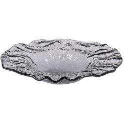 PLATO-PS-MURANO DEGUSTACION NEGRO ø25x6cm (5mm)= &