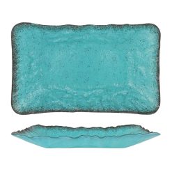 FUENTE-PS-MURANO TURQUESA MENHIR 53x32X7cm (6mm)=