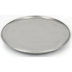 #12 PLATO-PS-INOX POSTRE PLATA VIEJA  ø20cm. VINTAGE