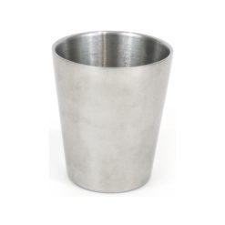 #12 VASO-PS-INOX PLATA VIEJA ø8.3x9.7cm30cl. VINTAGE