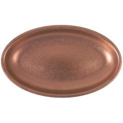 #-48 BANDEJA OVAL-PS-INOX COBRE VIEJO 30x18.5x2.5cm. VINTAGE
