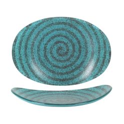 BANDEJA OVAL-PS- ESCARGOT 25.5x18.5x4cm(5mm) &