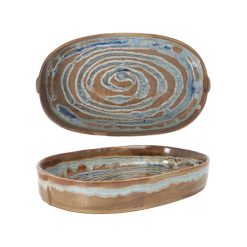 #-8- FUENTE-PS-RIKYU DARIYA OVAL 31x18x4.5cm.