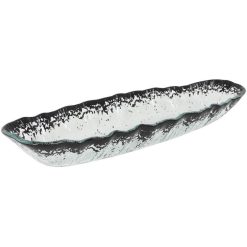 BANDEJA-PS-MIX NEGRA OVAL 31x9x3.5cm (4mm)