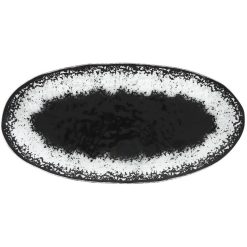 BANDEJA-PS-MIX NEGRA OVAL 34x17x1.5cm (4mm)