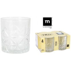 VASO TRIKALA 35cl. SET 4 Uds. MEDITERRANEA (HOBSTAR)