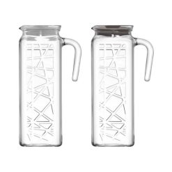 JARRA CRISTAL C/TAPA COLOR 1'2 L. (NEVERA)