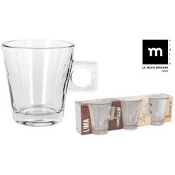 TAZA LIMA MOKA 8 cl. SET 3 Uds. VIDRIO V.V.