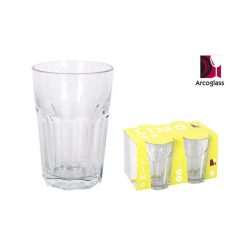 VASO LIMO 35 cl.12x8º cm.SET 4 Uds.(GIBRALTAR) VIDRIO