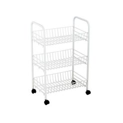 VERDULERO METAL BLANCO 4 ESTANTES 86 cm &