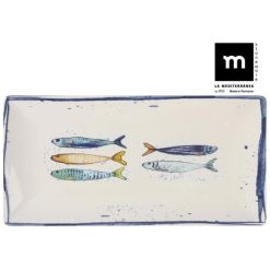 FUENTE PEIXE 30x15 cm. BRILLO PORCELANA MEDITERRANEA