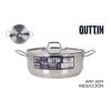 CACEROLA BAJA INOX 28 cm.+TAPA 6.5L QUTTIN