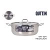 CACEROLA BAJA INOX 30 cm.+TAPA 7.5L QUTTIN