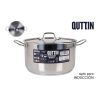 CACEROLA ALTA INOX 28 cm.+TAPA 9.5L QUTTIN
