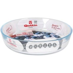 MOLDE TARTA VIDRIO HONDO 1'6 L. 23x5 cm. "QUTTIN"