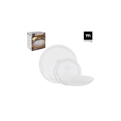 VAJILLA 18 Pzs. ANDRA TRANSPARENTE