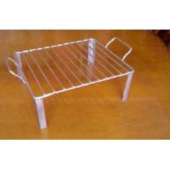 PARRILLA CARNE INOX VARILLADA 50x40 cm.