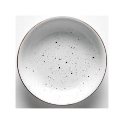 PLATO DOTS HONDO 20 cm. BLANCO PORVASAL