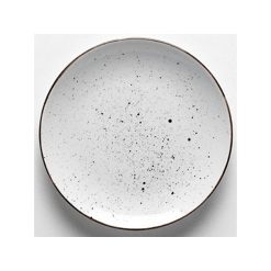 PLATO DOTS POSTRE 21 cm. BLANCO PORVASAL