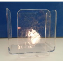 SERVILLETERO PVC DE 20X20 TRANS ALTO 10.5x10 H cm.