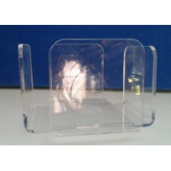 SERVILLETERO PVC  20x20 TRANS BAJO 10.5x5 H cm.