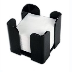 SERVILLETERO PVC para 20x20 ALTO ENGOMADO NEGRO