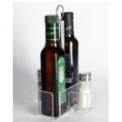 SOPORTE METACRILATO 4 CAVIDADES (ACEITE) TRANSPARE