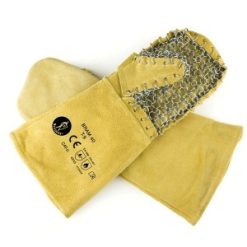 MANOPLA TERMICA C/MALLA INOX. 36 cm. PAR.