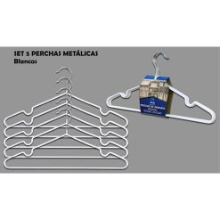 PERCHA ARMARIO INOX C/SILICONA SET 5 Uds. INALSA