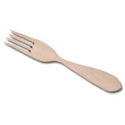 TENEDOR MADERA 22 CM.