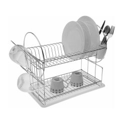 ESCURREPLATOS INOX C/BANDEJA Plast. 50x24x35 cm.