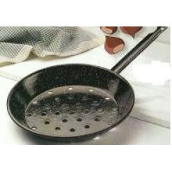 SARTEN CASTAÑERA ESMALTADA C/MANGO 26 cm.