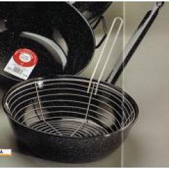 SARTEN C/CESTILLO 26 cm. C/MANGO ESMALTA