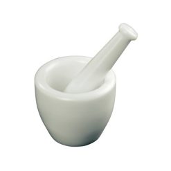 MORTERO POLIETILENO 10X7.5CM.C/MAZA  BLANCO