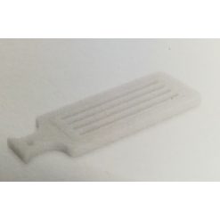 TABLA CORTAR PAN REVERSIBLE Poliet.40x15x2'5 cm. BLANCA