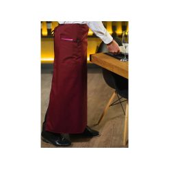 MANDIL FRANCES BURDEOS 95x105 C/BOLSILLO ROLL DRA