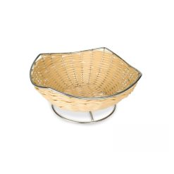 PANERA PALM.ONDUL. 18 cm. PIE ACERO 9033